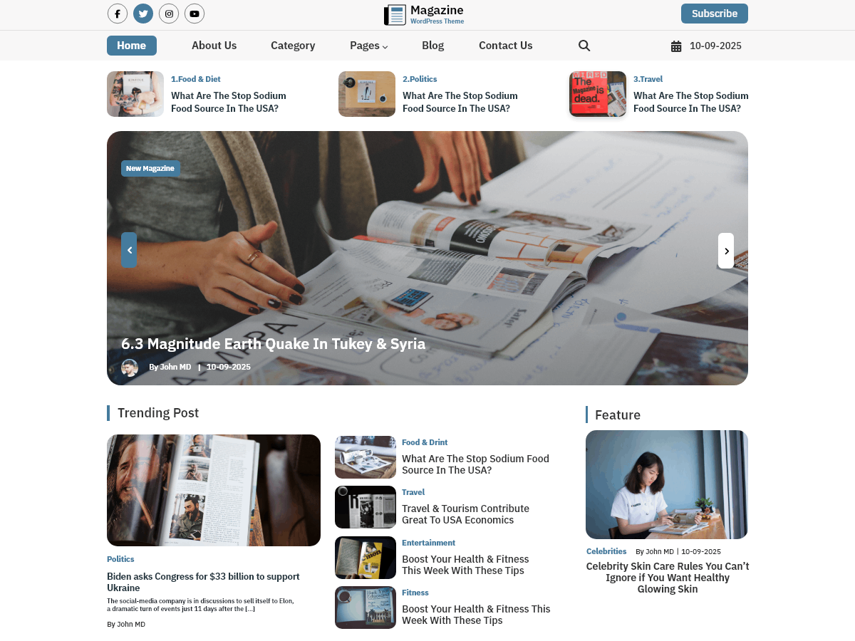 Magazine Blocks theme screenshot