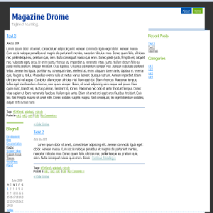 Magazine Drome theme screenshot