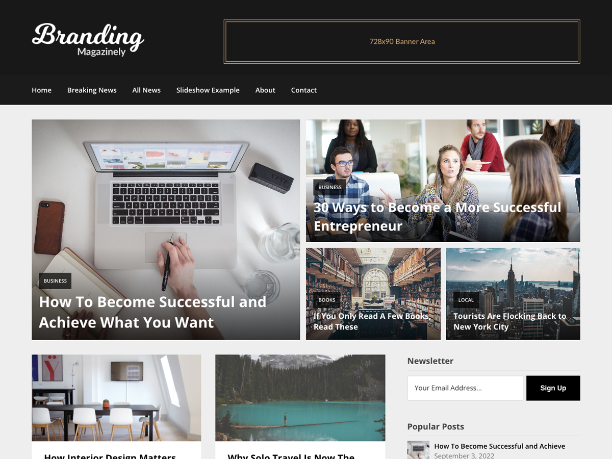 Magazinely theme screenshot