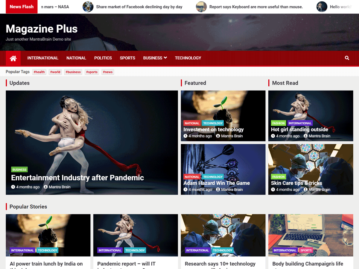 Magazineplus theme screenshot