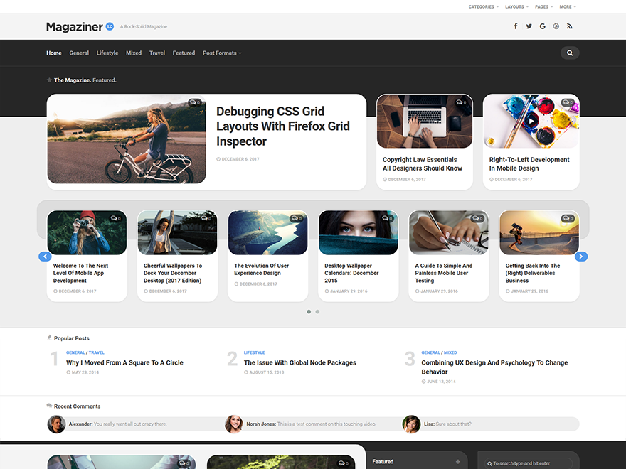Magaziner theme screenshot
