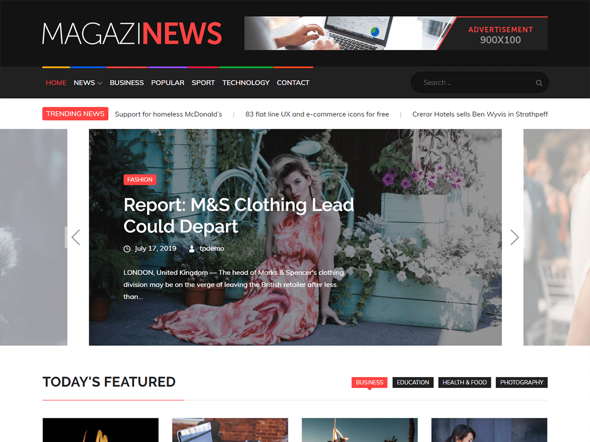 Magazinews theme screenshot