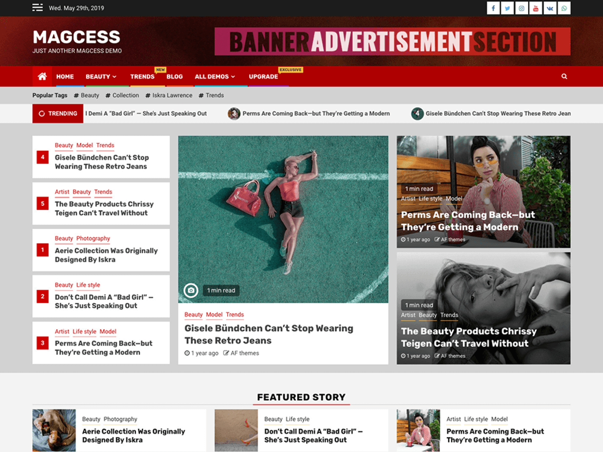 Magcess theme screenshot