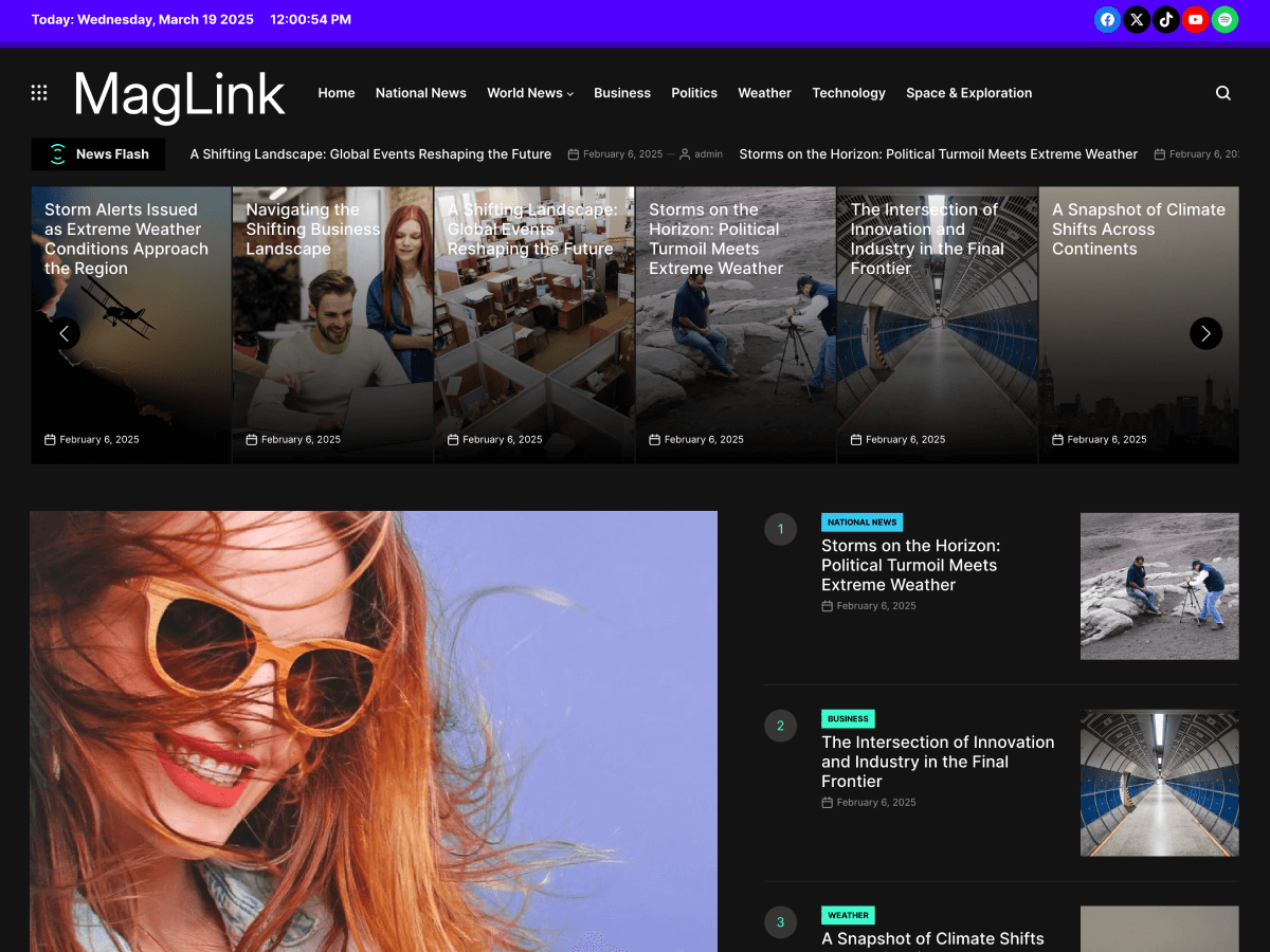 MagLink theme screenshot