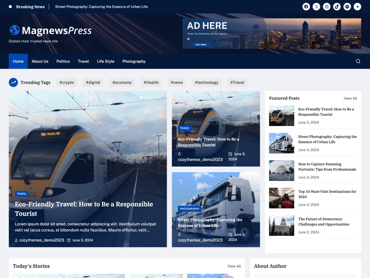 MagnewsPress theme screenshot