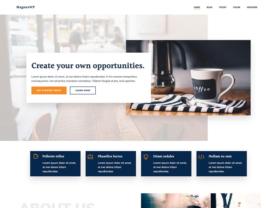 MagnusWP theme screenshot