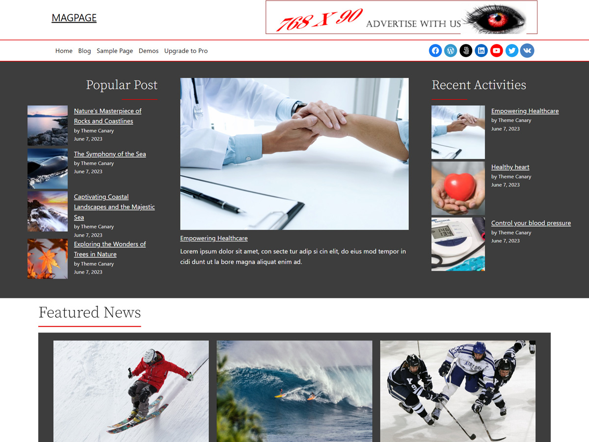 MagPage theme screenshot
