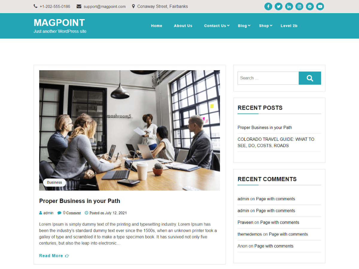 Magpoint theme screenshot
