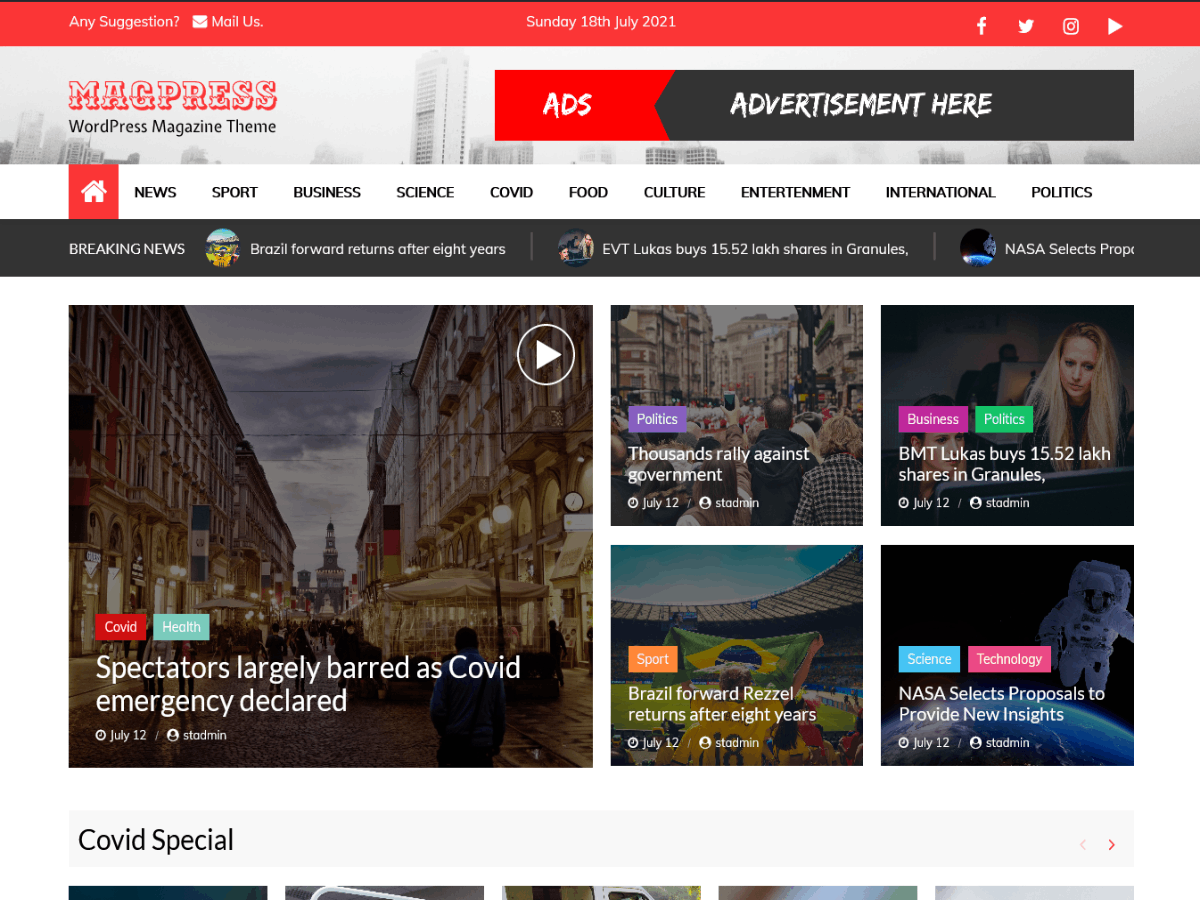 MagPress theme screenshot