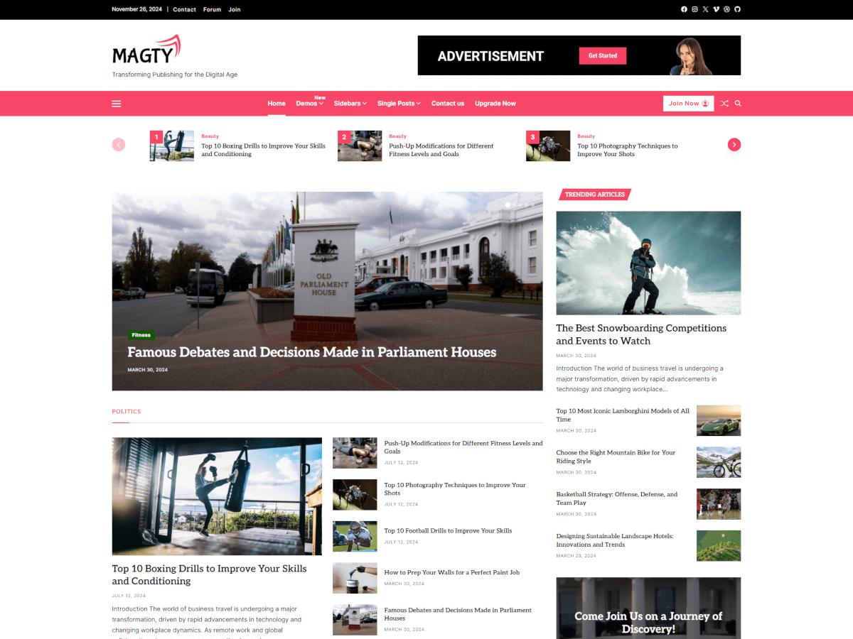 Magty theme screenshot