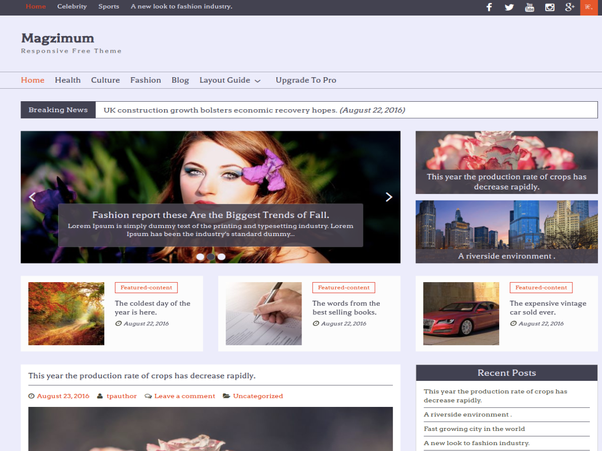 Magzimum theme screenshot