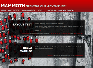 Mammoth theme screenshot
