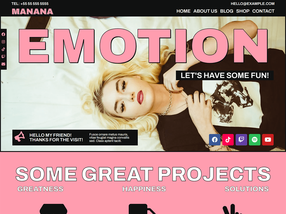 Manana theme screenshot