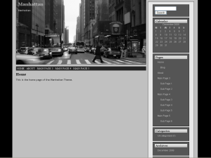Manhattan theme screenshot