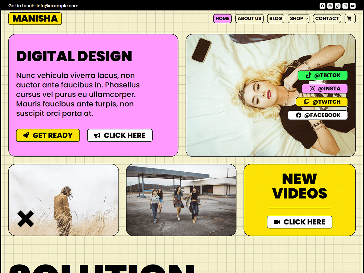 Manisha theme screenshot