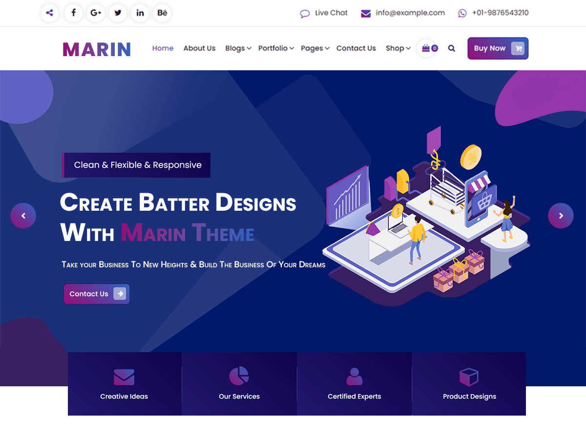 Marin theme screenshot