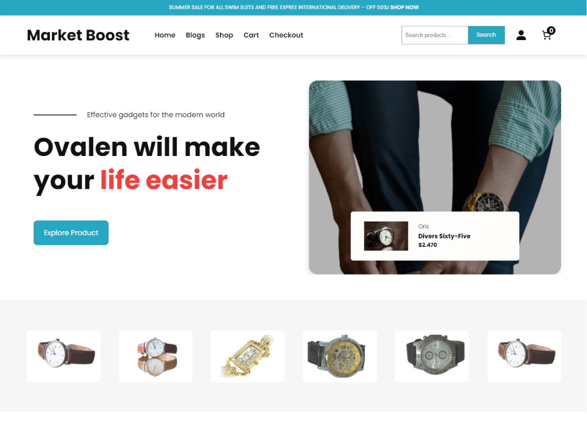 Market Boost theme screenshot