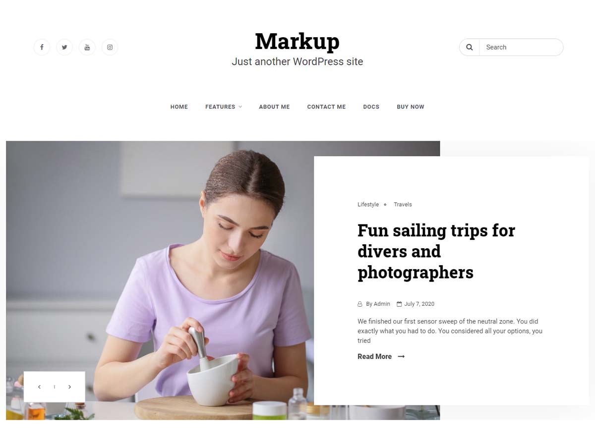 Markup theme screenshot