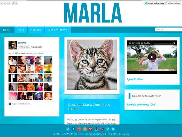 Marla theme screenshot