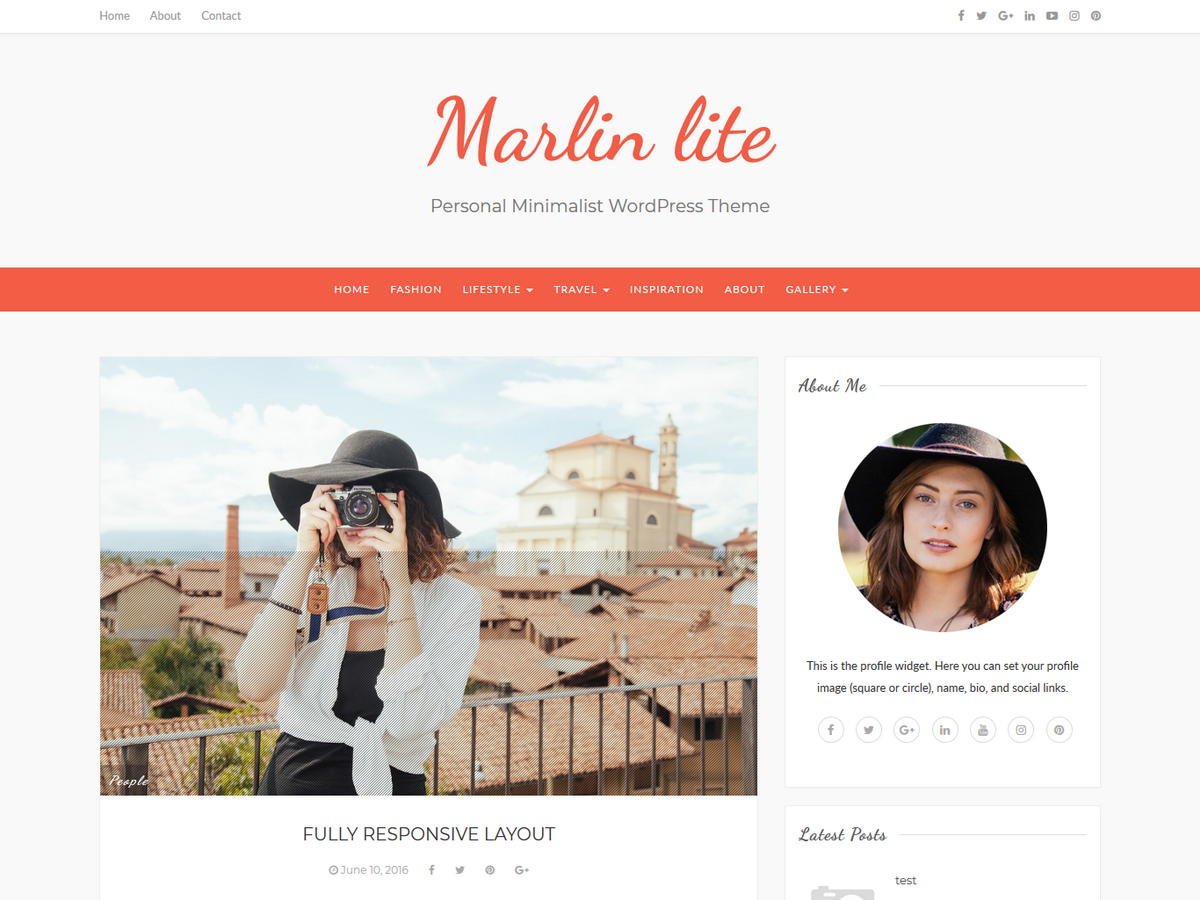 Marlin lite theme screenshot