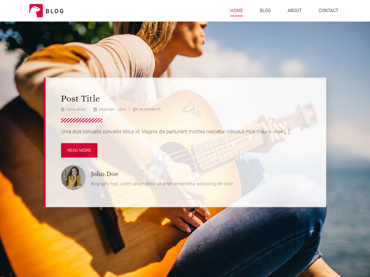 Marmot Blog theme screenshot