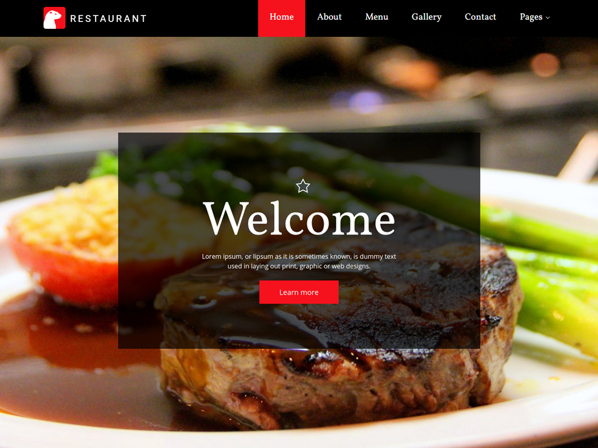 Marmot Restaurants theme screenshot