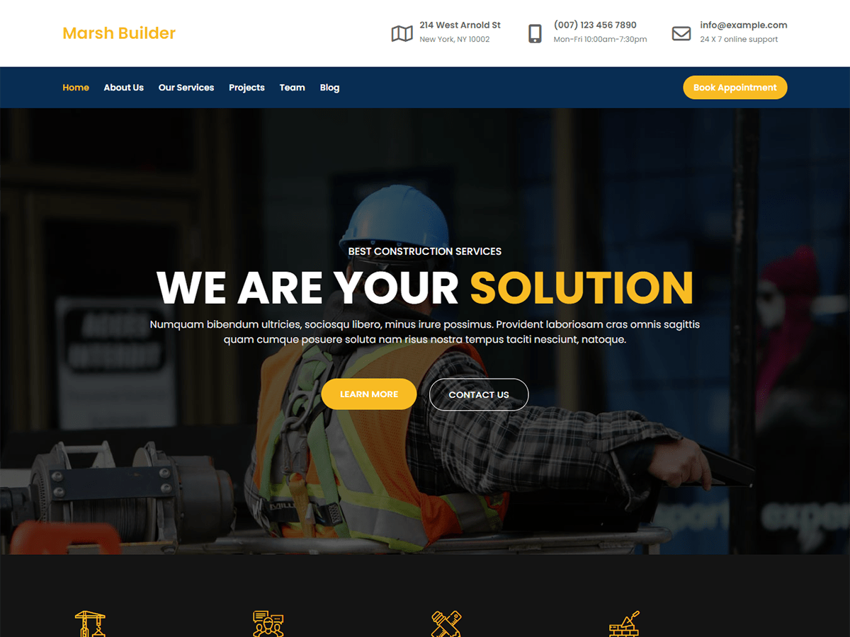 Marsh Builder theme screenshot