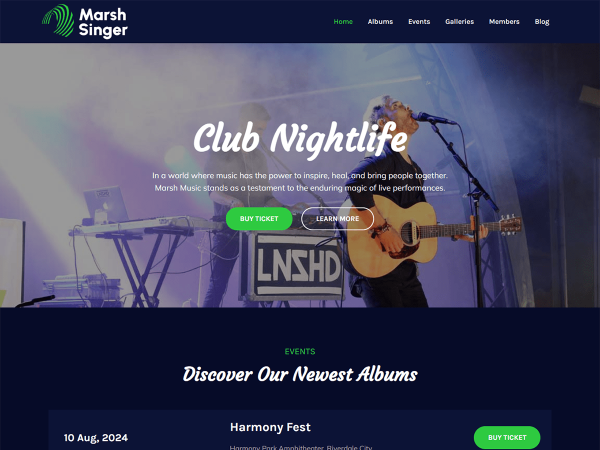 Marsh Singer theme screenshot