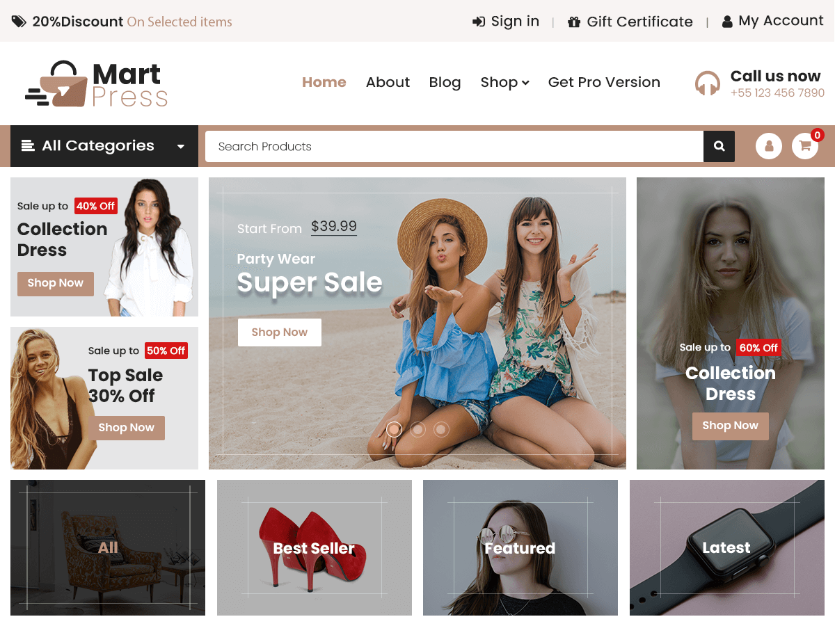 MartPress theme screenshot
