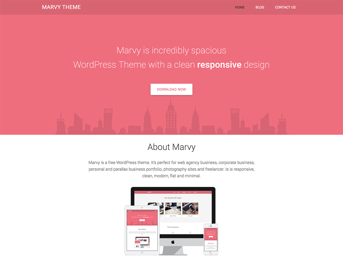 Marvy theme screenshot