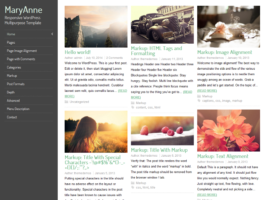 MaryAnne theme screenshot