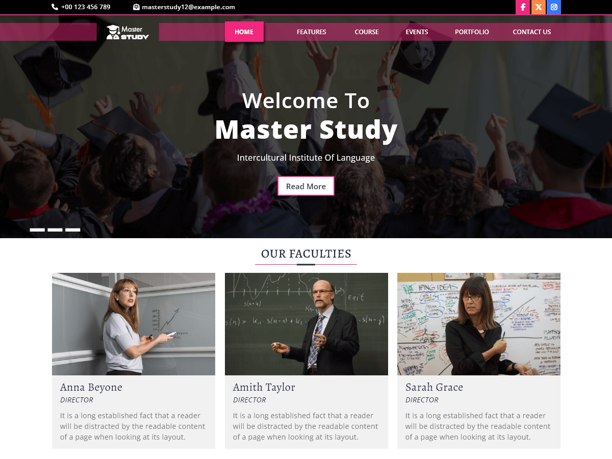 Master Study Lite theme screenshot