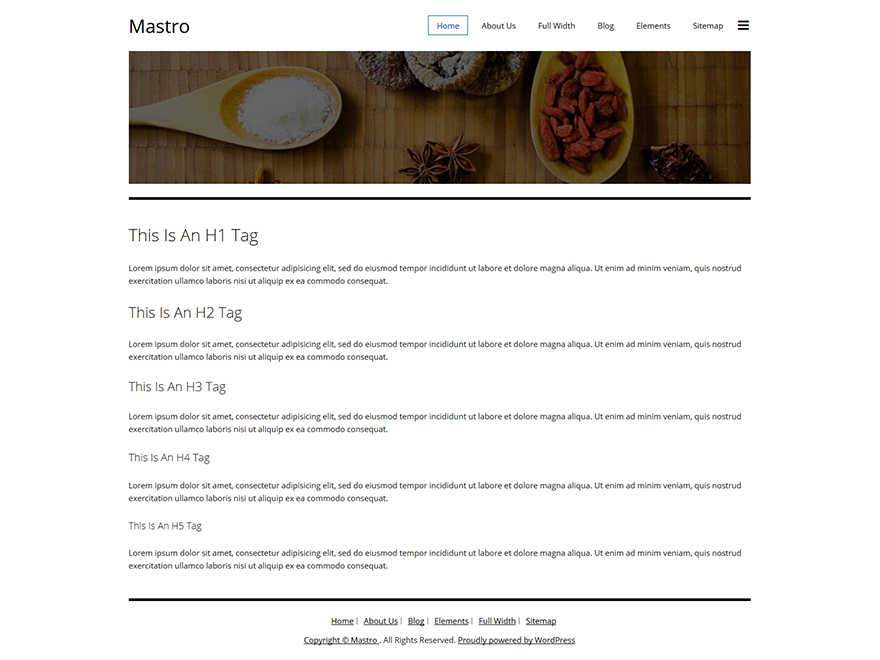Mastro theme screenshot