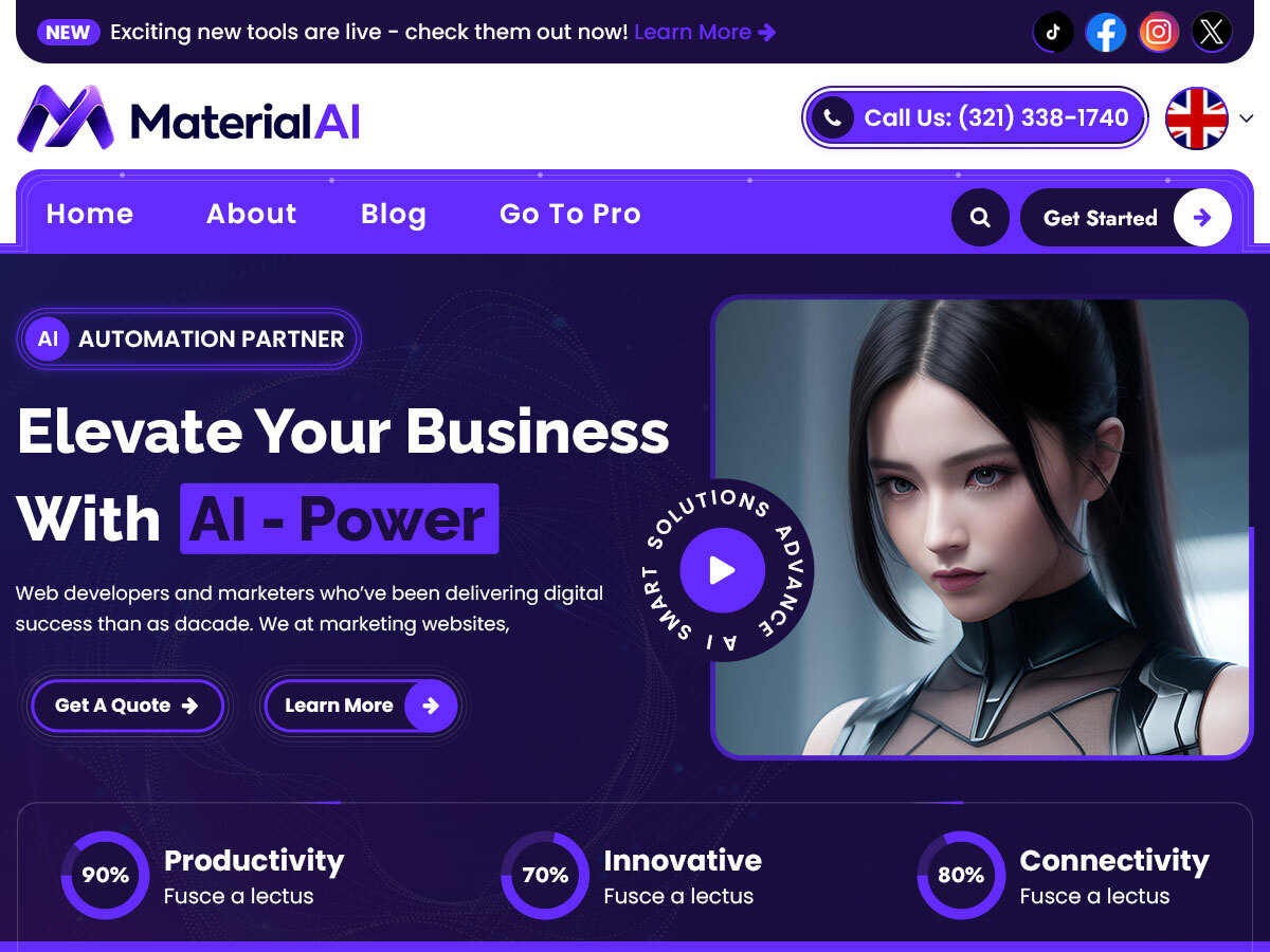 Material AI theme screenshot
