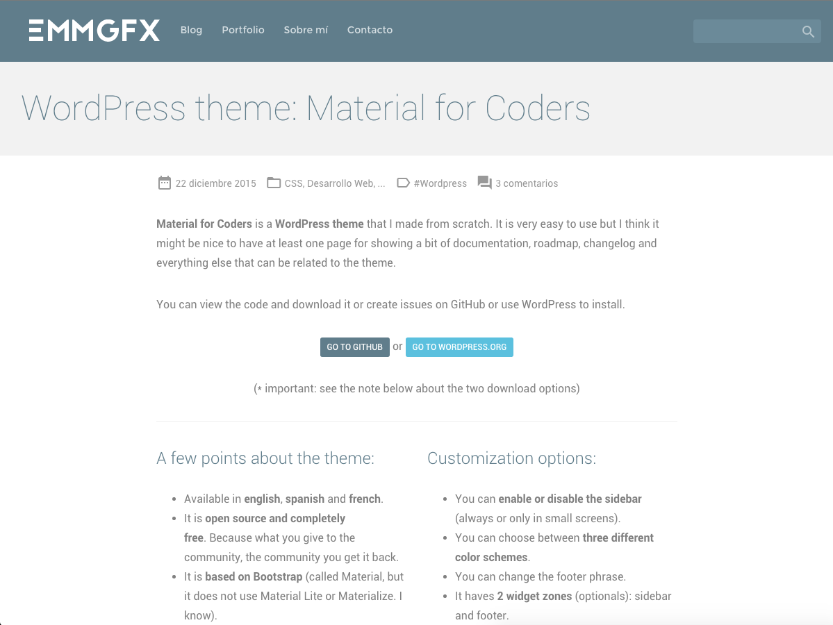 Material for Coders theme screenshot