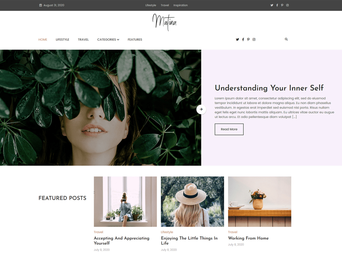 Matina theme screenshot