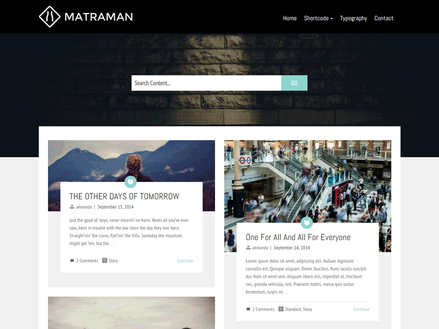 Matraman Lite theme screenshot