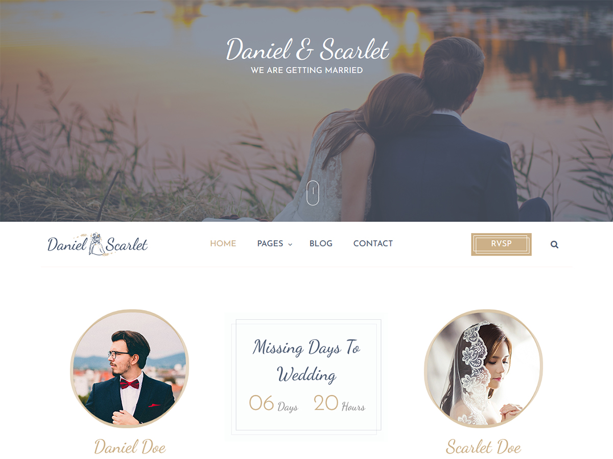 Matrimony theme screenshot