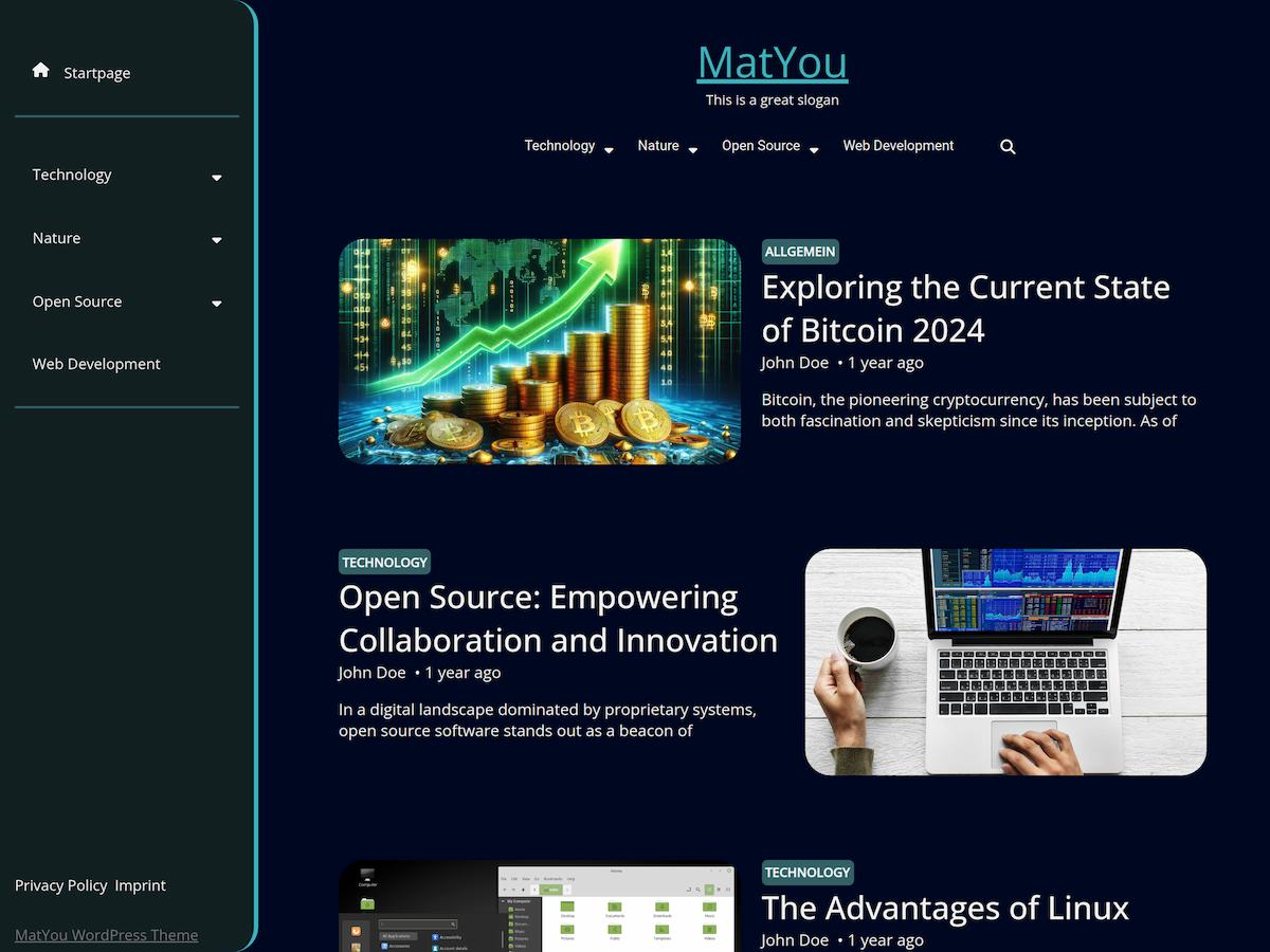 MatYou theme screenshot