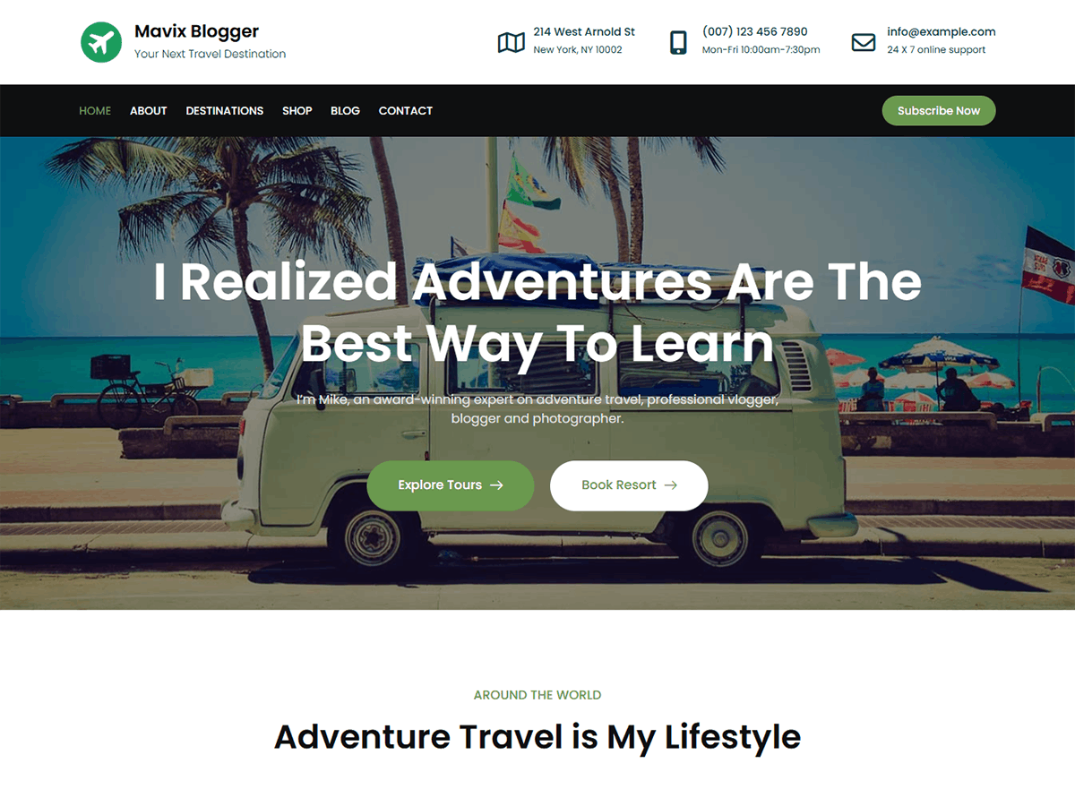 Mavix Blogger theme screenshot