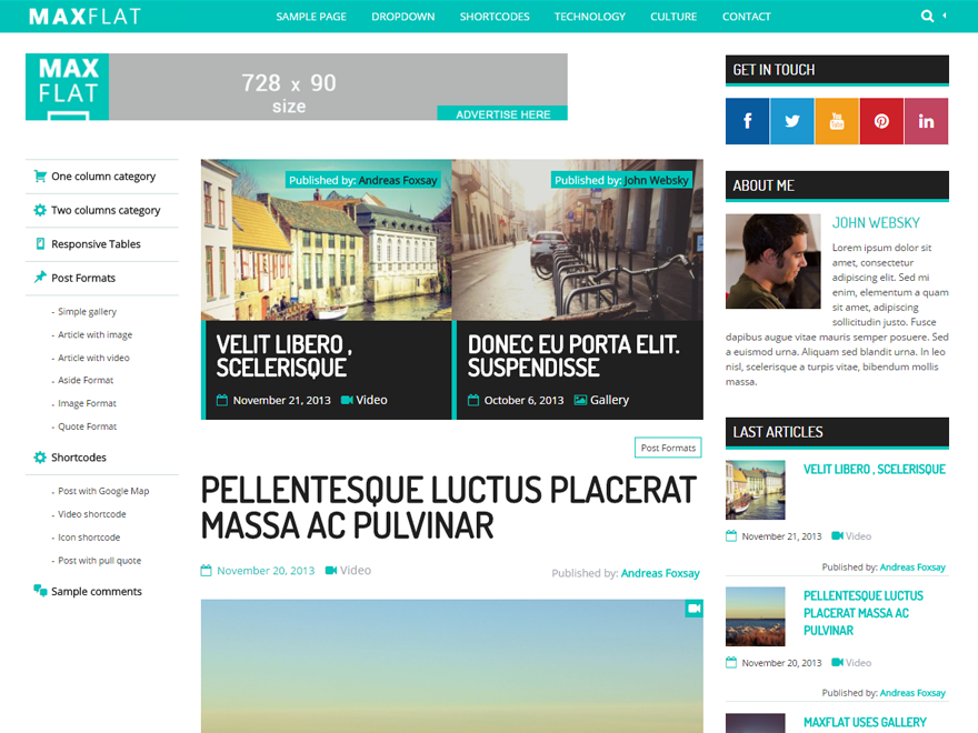 MaxFlat Core theme screenshot