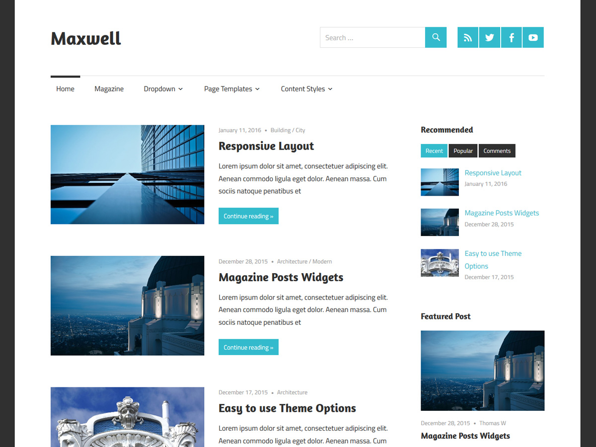Maxwell theme screenshot