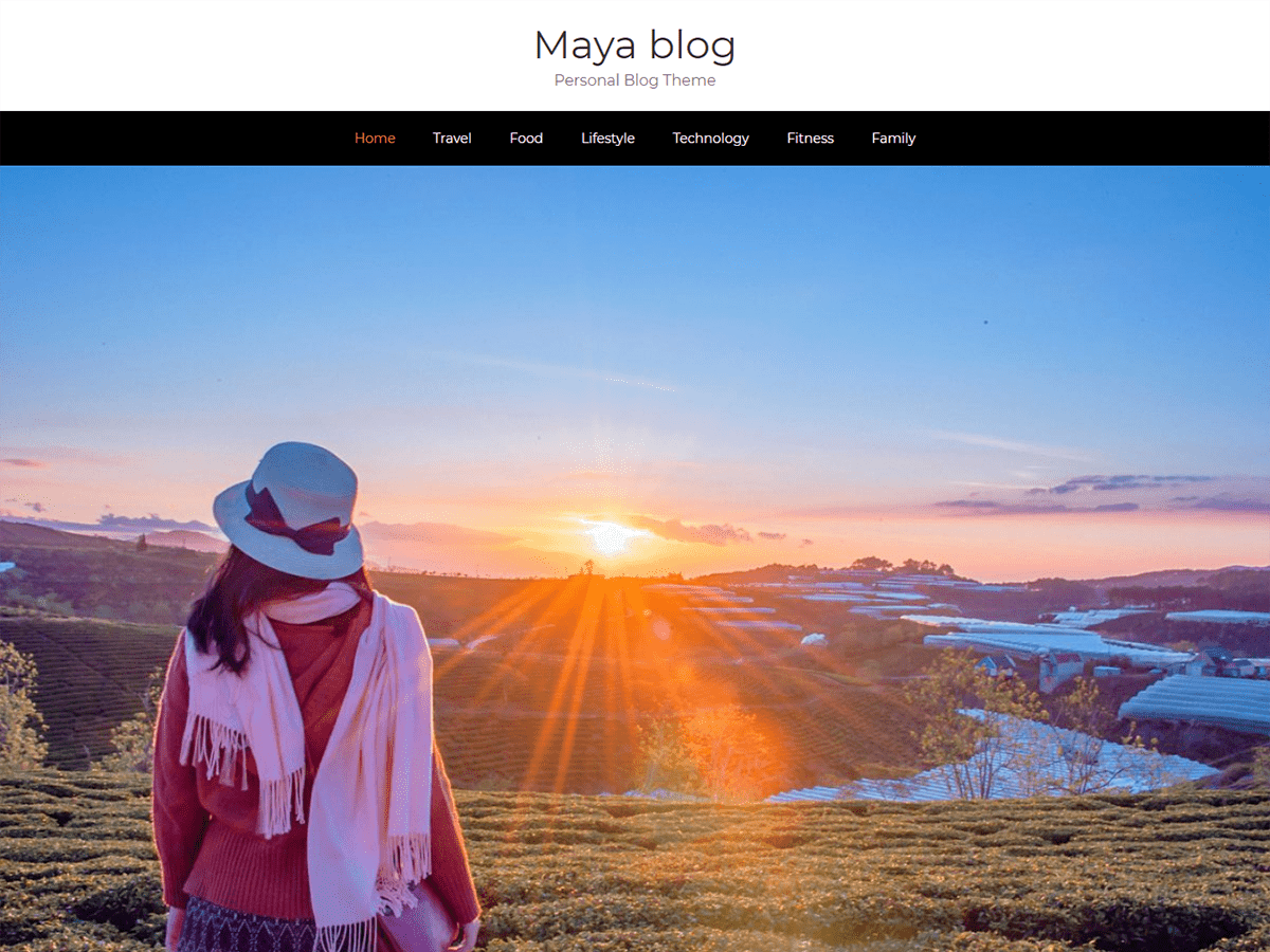 Maya Blog theme screenshot