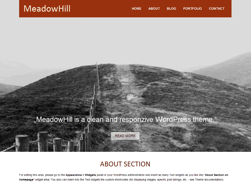 MeadowHill theme screenshot