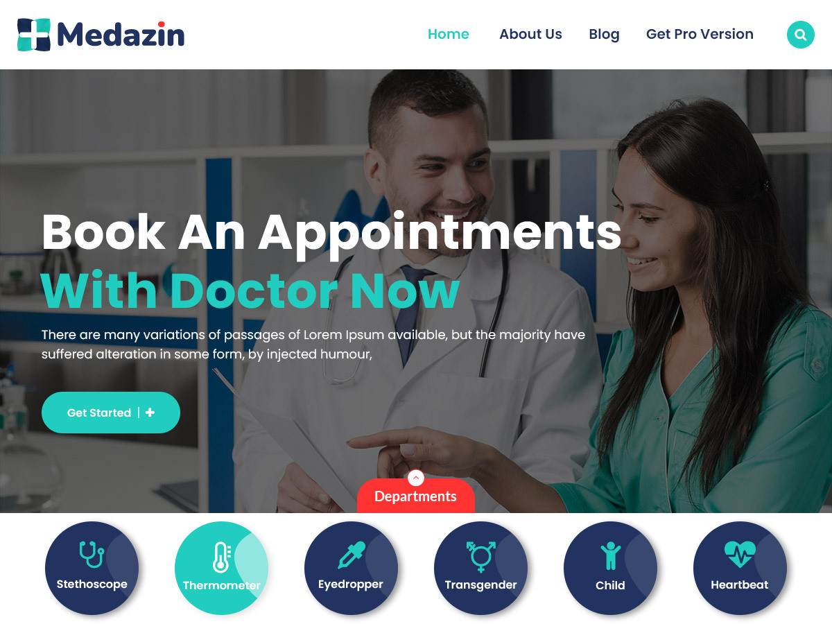 Medazin theme screenshot