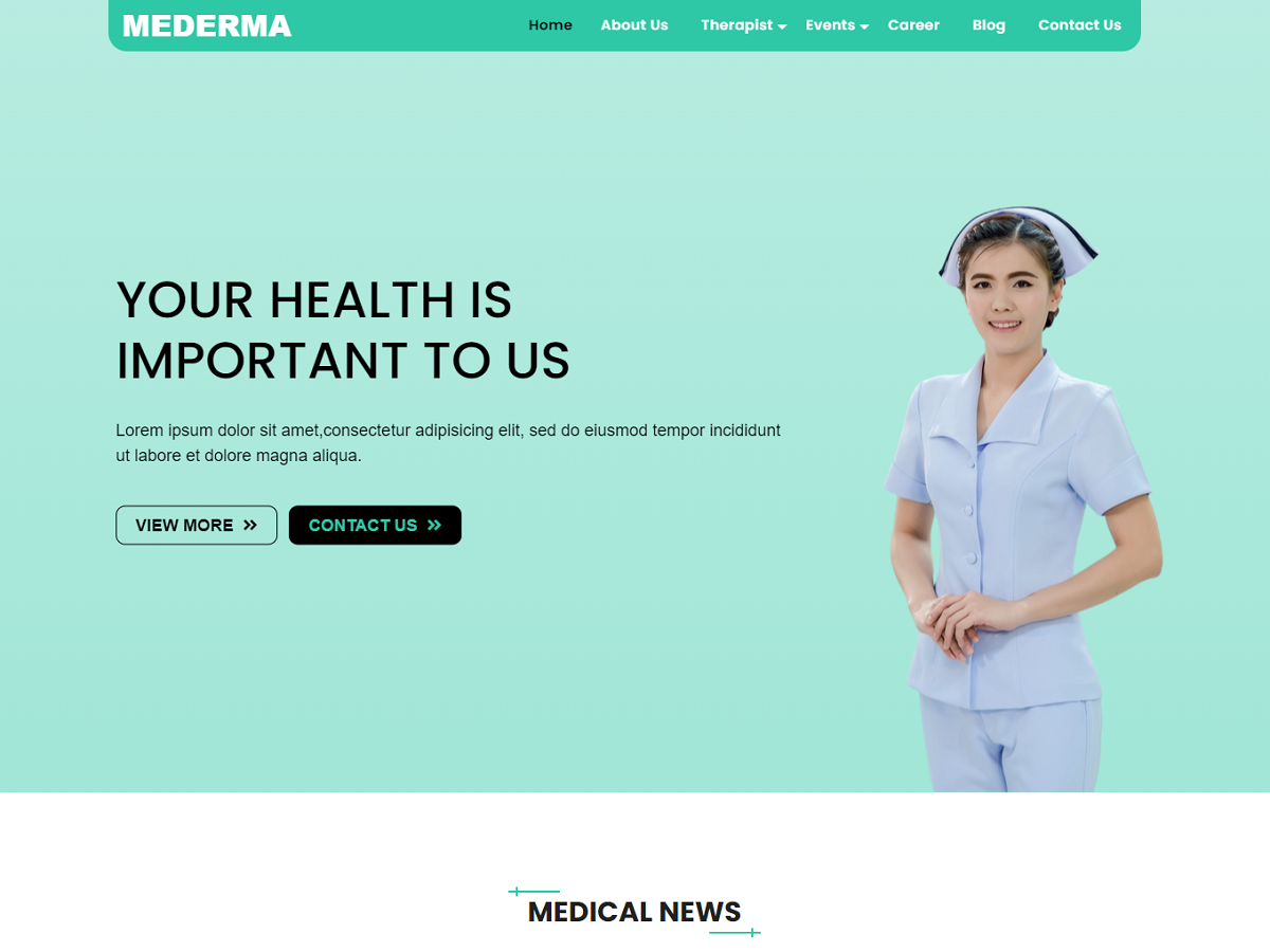 mederma theme screenshot