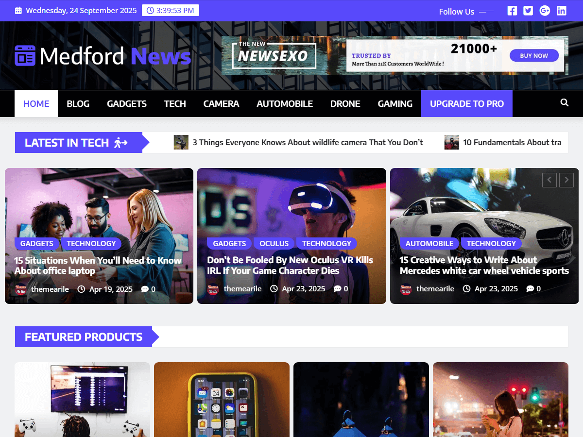 Medford News theme screenshot