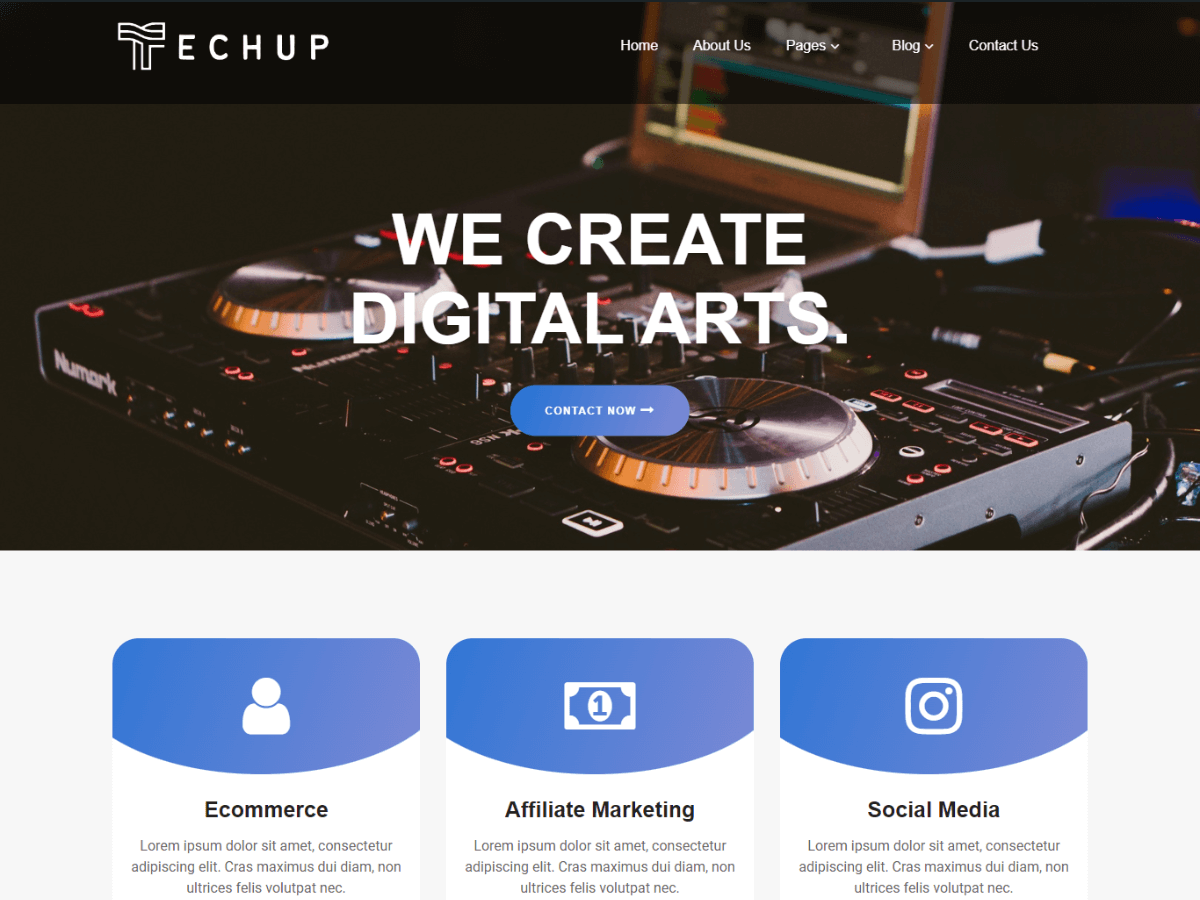 Media Techup theme screenshot
