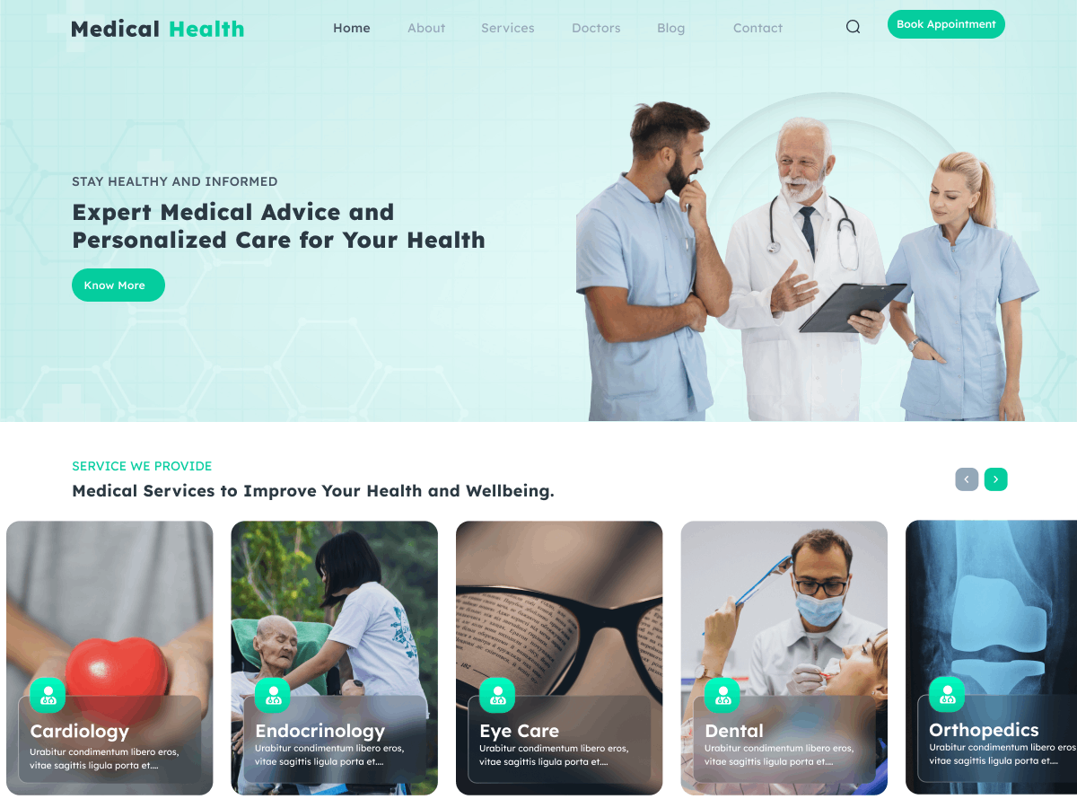 Medical Care Unit theme screenshot