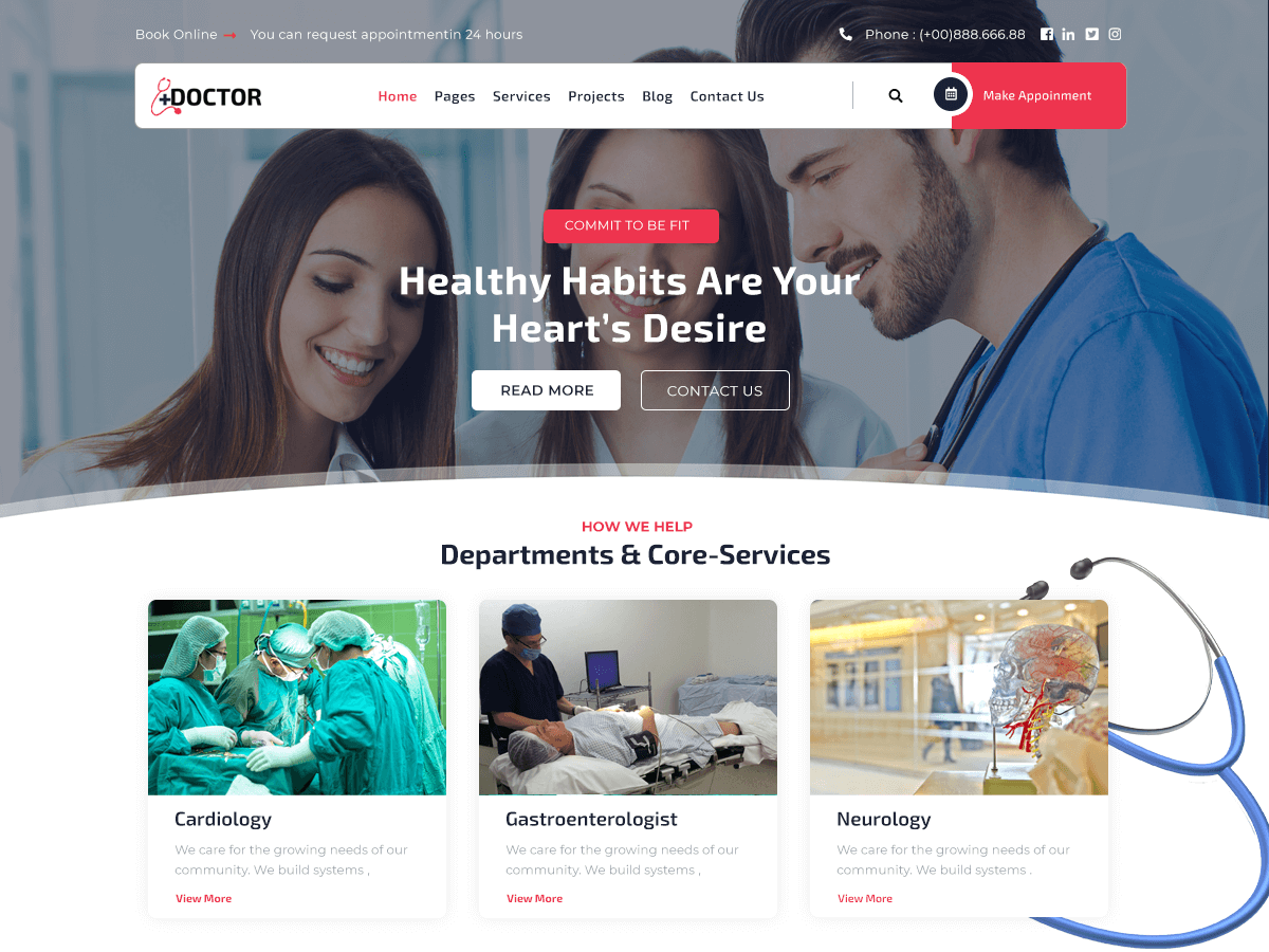 Medical Doctor theme screenshot